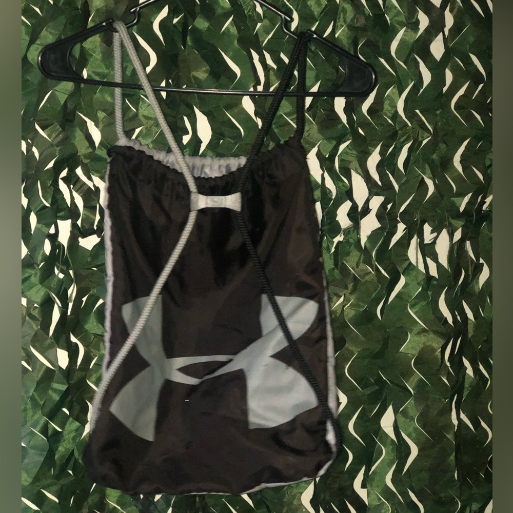 Under Armour Gray Drawstring Backpack - image 2